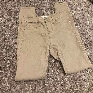 Khaki YMI hyperstrech Pants